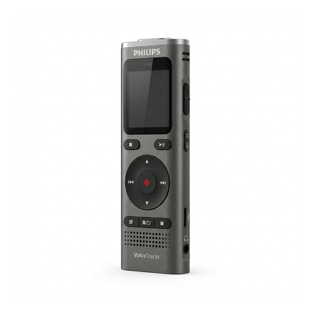 Diktafon Digjital Philips VoiceTracer DVT1170, 8GB, Ekran LCD 1.34", USB-C, microSD, Regjistrim me Aktivizim Zëri - Hiri