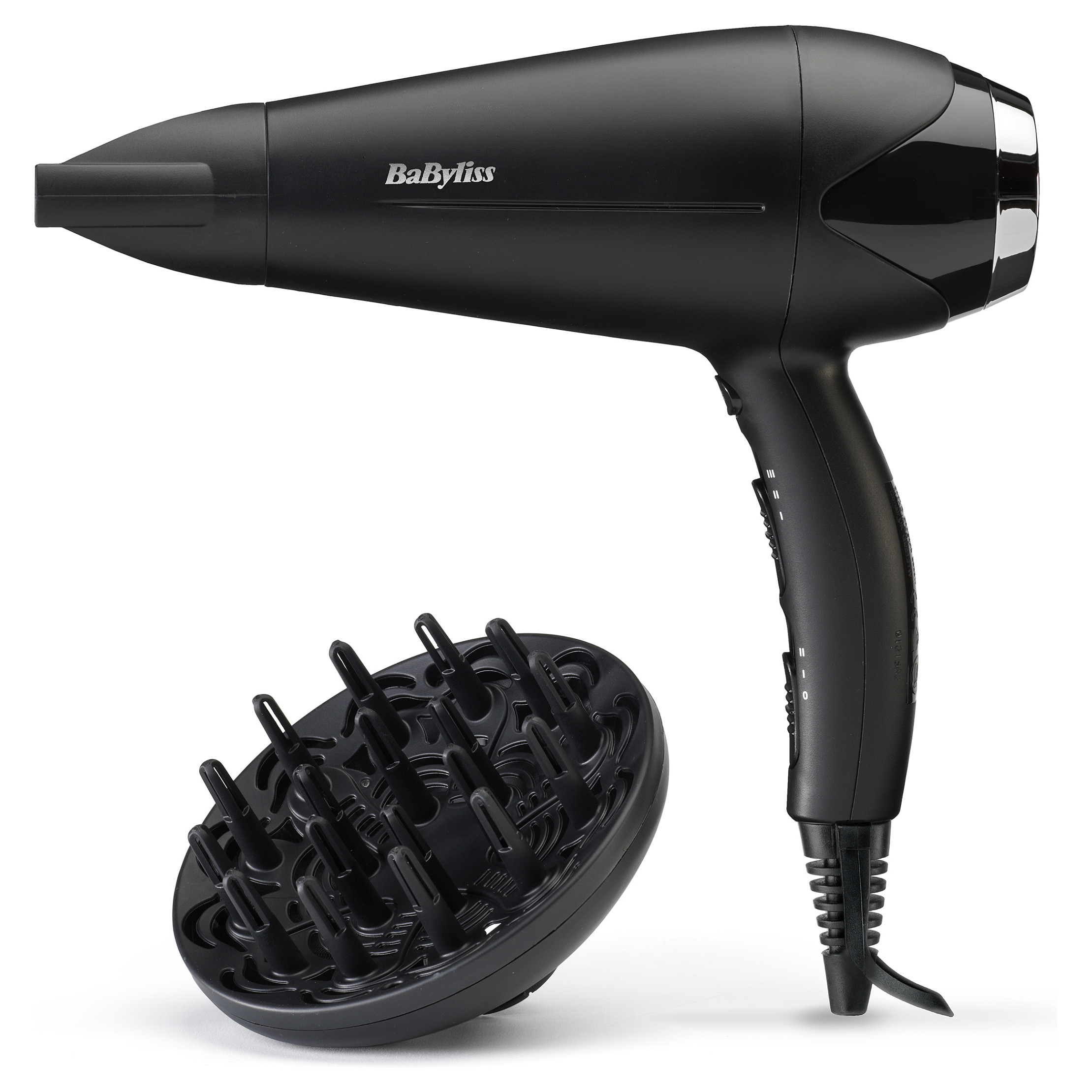 Tharëse për flokë BaByliss Turbo Smooth D572DE / 2200W / Motor AC / Ionic / 91 km/h / 3 Temperatura / 2 Shpejtësi – Zezë