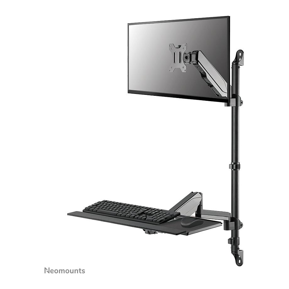 Workstation Muri për Monitor Neomounts WL90-325BL1 / 1 Monitor / 17"-32" / 9kg / Gas Spring / Rregullim Lartësie 44-95cm / Tilt ±35° / Swivel ±90° / Rotacion ±180° - Zezë