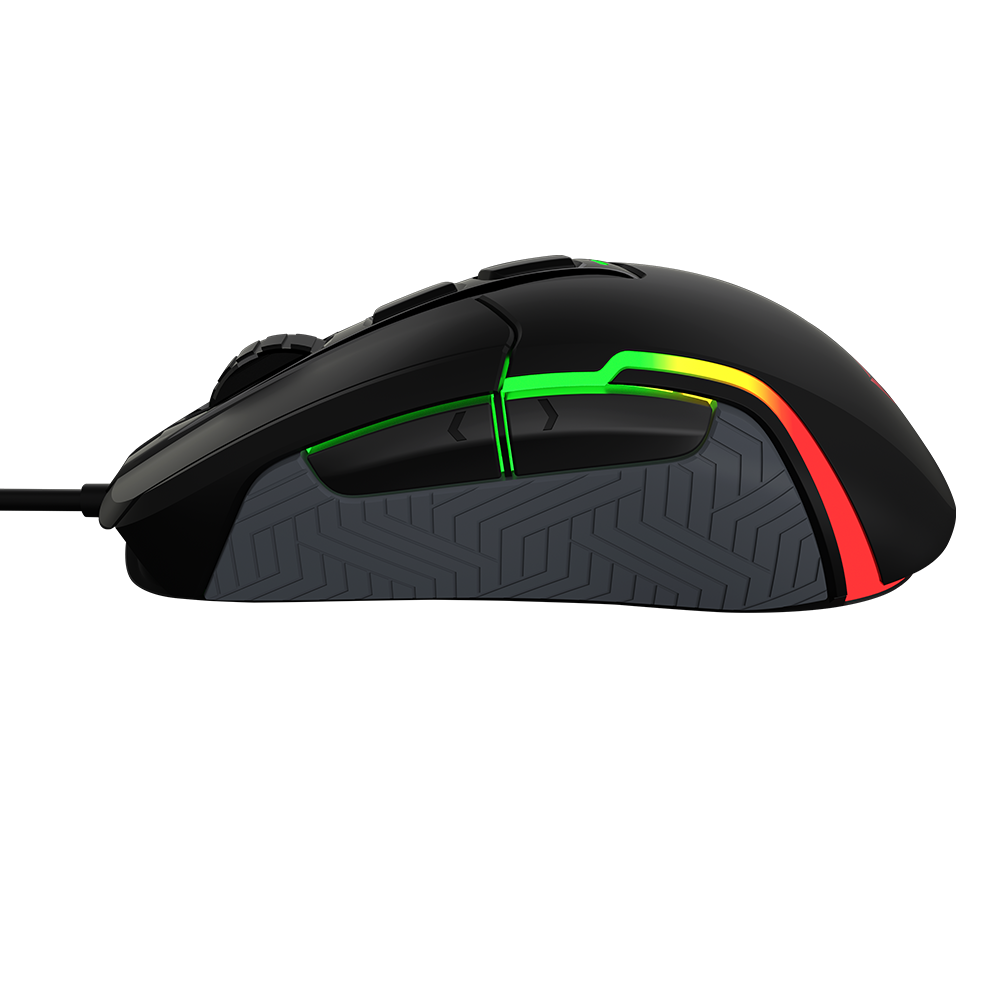 Maus Gaming Meetion G3360 Posedion Seven-stage / 200~12000 DPI / Butona 6+1 / RGB / USB / e zezë - 2