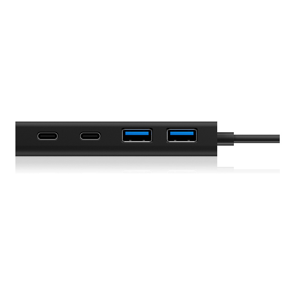 USB HUB 5Port ICY BOX 2xUSB3.0 2xUSB-C 1xUSB Power Delivery 60W SuperSpeed passiv- Zezë - 7