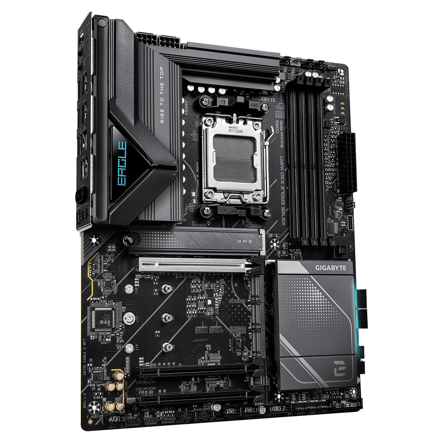 Pllakë Amë Gigabyte X870E EAGLE X3D WIFI7 / AMD AM5 / DDR5 / ATX / Wi-Fi 7 / 5GbE LAN - 3