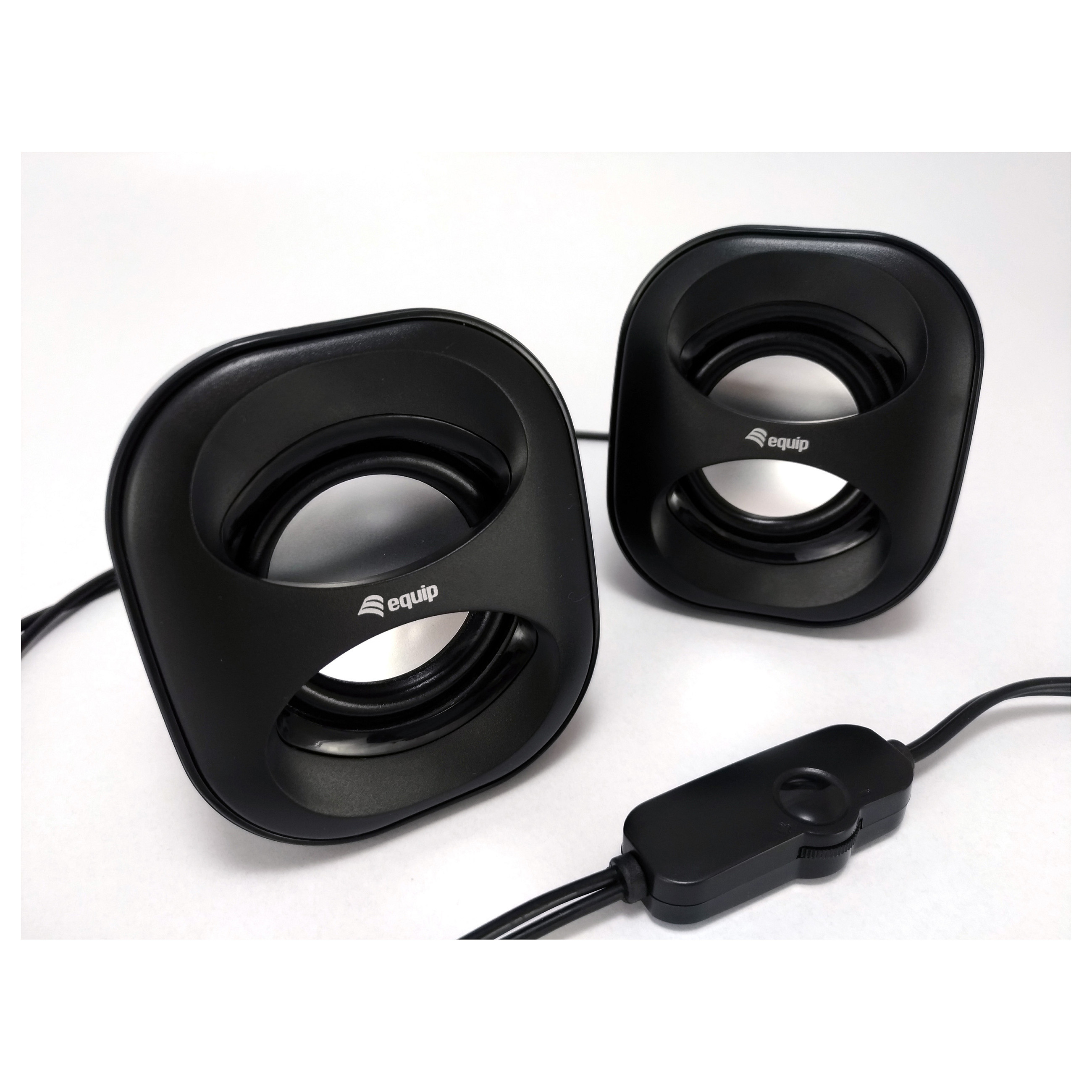 Altoparlantë Equip Compact Mini Stereo Speakers USB Powered for Laptop/PC -  Zezë - 3
