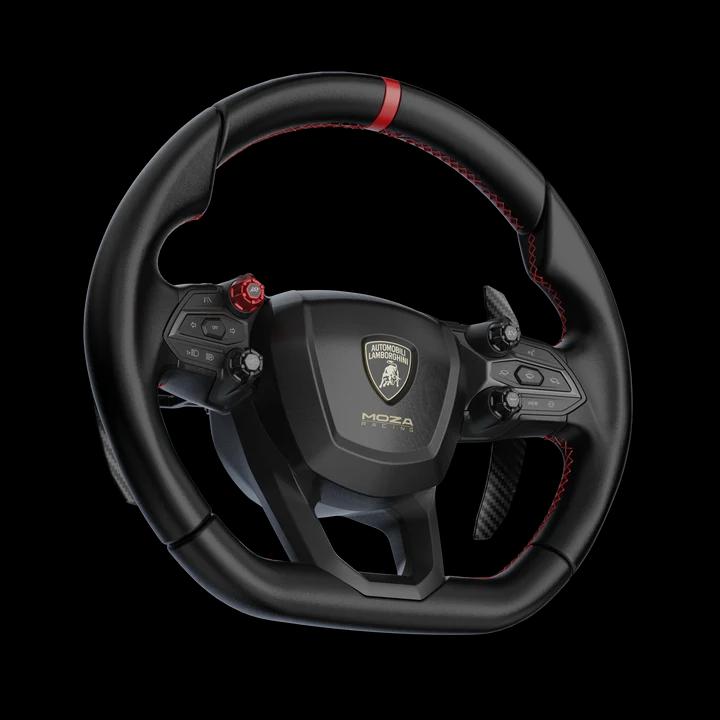 Timon për Sim-Racing MOZA Racing Lamborghini Revuelto RS096, 340mm, Paddles Magnetike - Zezë