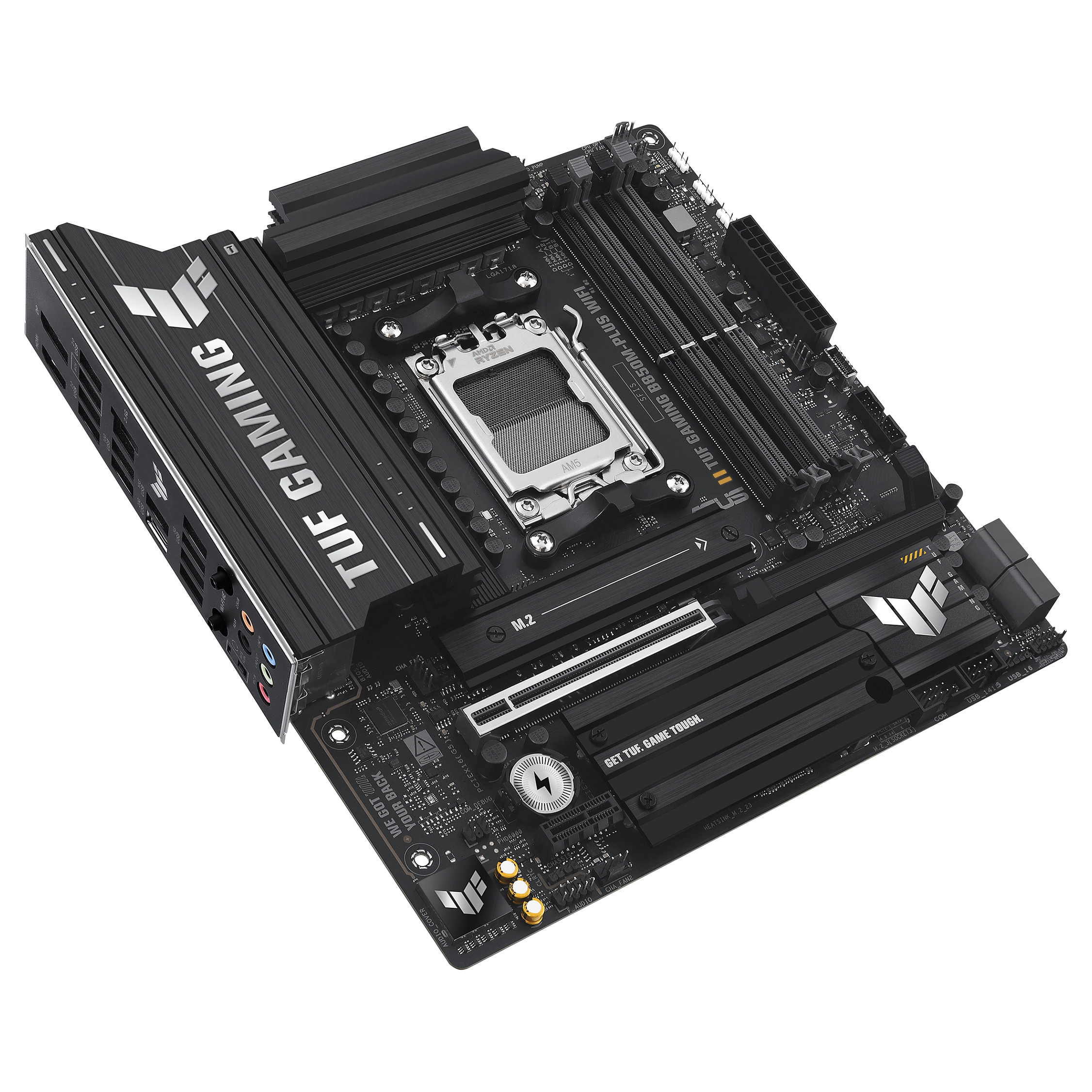 Pllakë Amë ASUS TUF GAMING B850M-PLUS WIFI / AMD AM5 / B850 / DDR5 / Micro ATX / Wi-Fi 6E / 2.5GbE LAN - 8