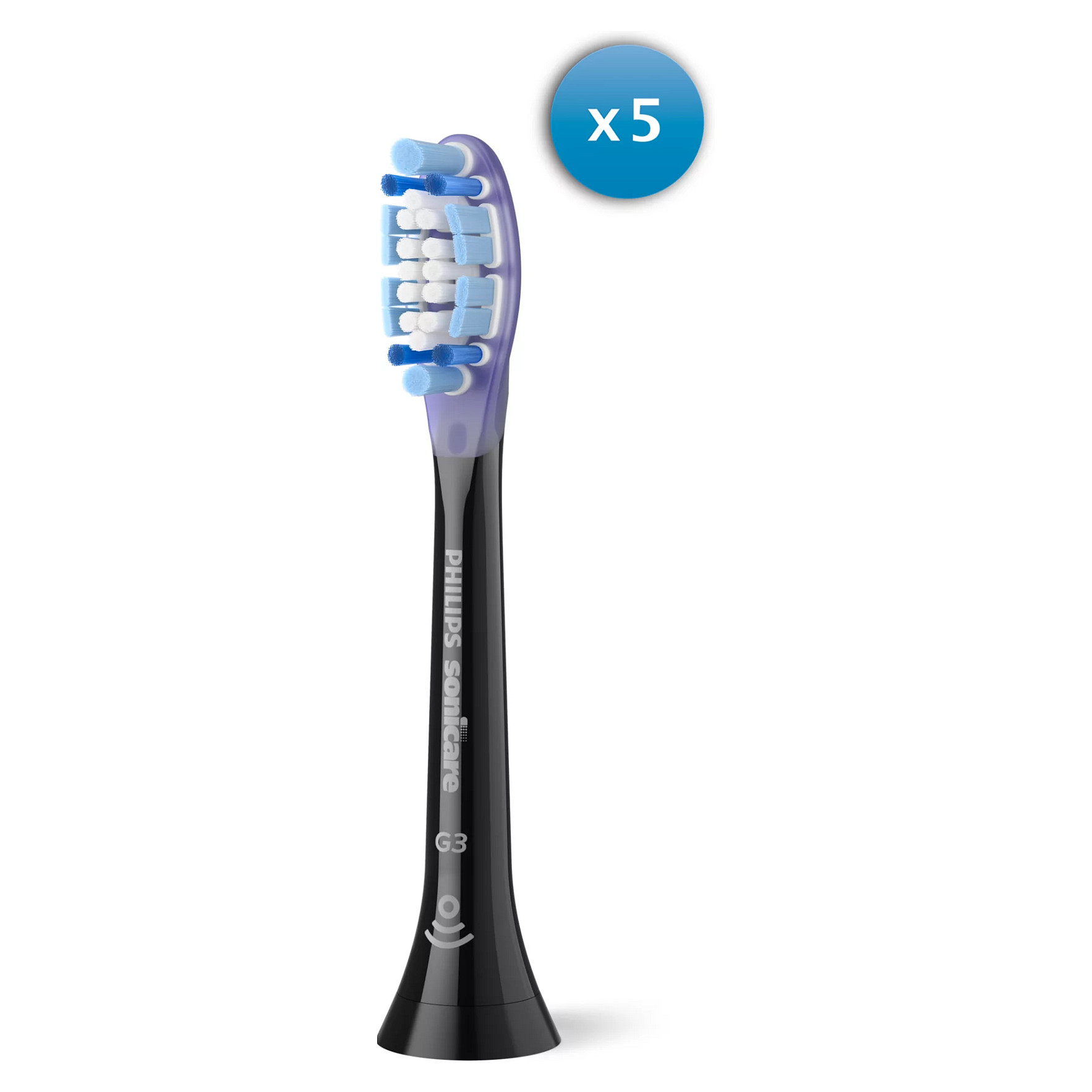 Koka zëvendësuese për furçë elektrike Philips Sonicare G3 Premium Gum Care / 4 copë / BrushSync / Gum Care – Zezë 