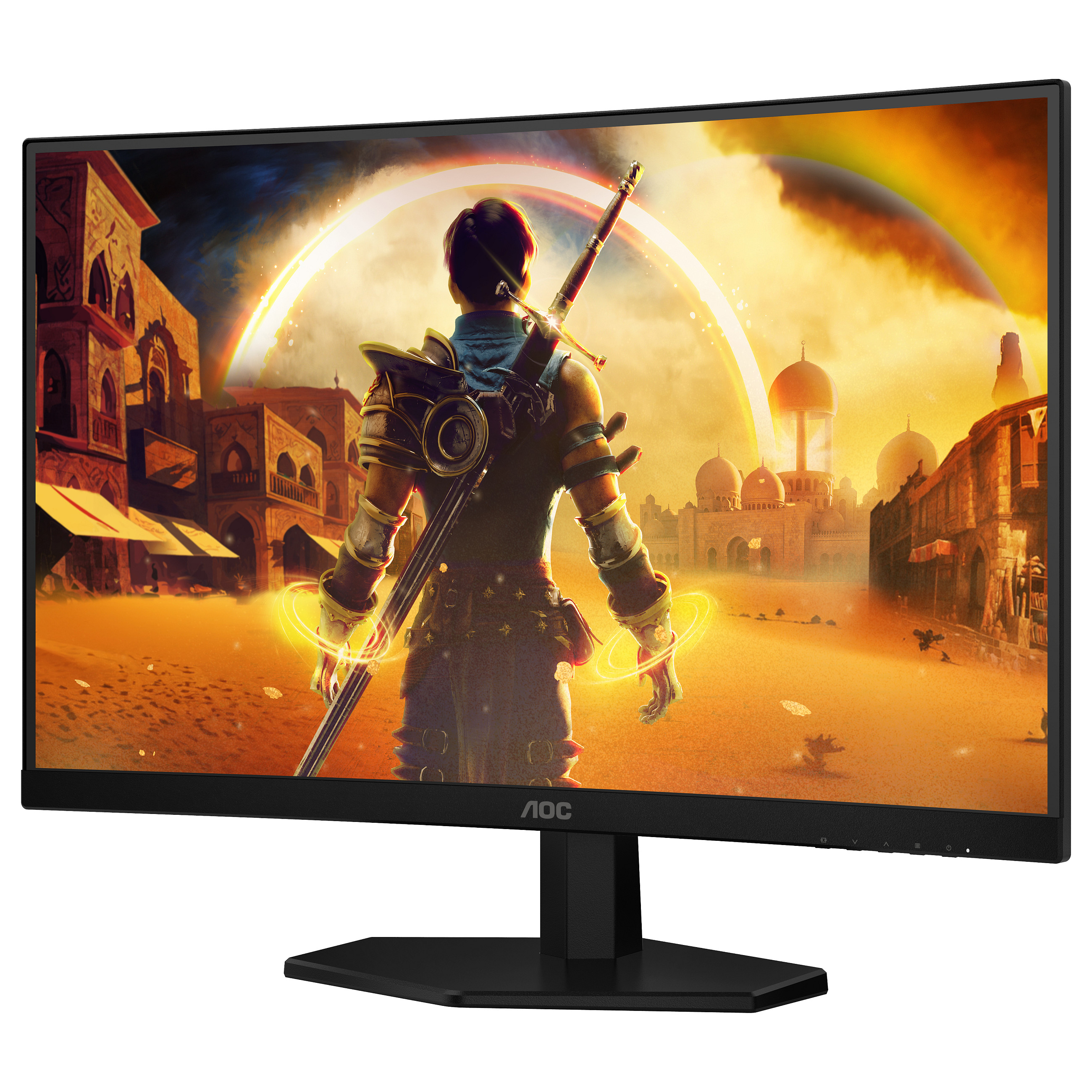 Monitor Gaming AOC C27G42FE / 27" / Full HD VA / 180Hz OC / 4ms / HDMI+DisplayPort - Zezë/Kuqe - 9