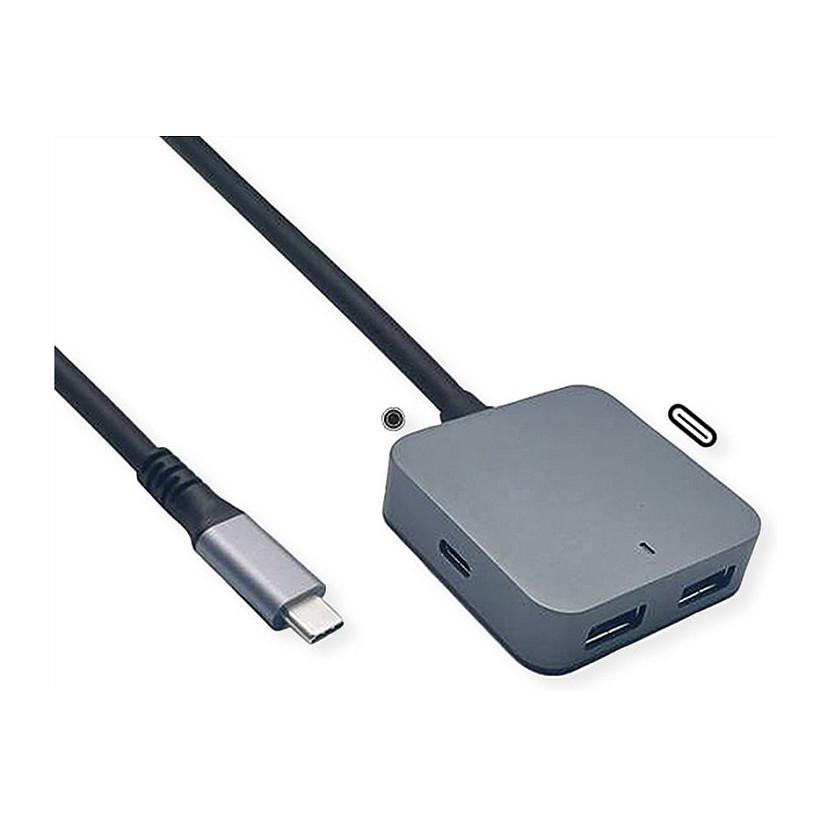 Hub VALUE 12.99.1126 , 2x USB-A , 2x USB-C , USB 3.2 Gen 2 , 10Gbps , 3m - Zezë