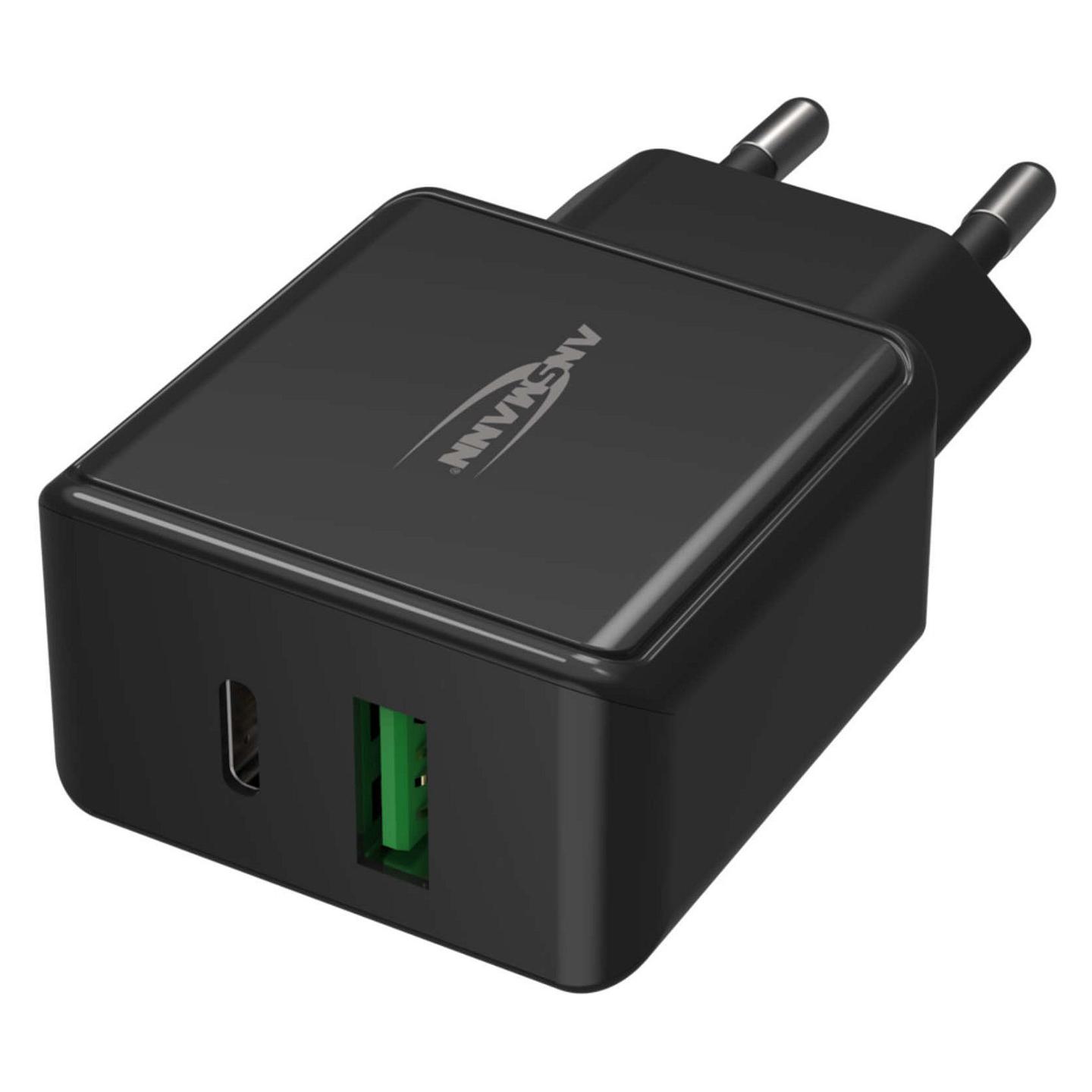 Karikues Ansmann HC218PD / 20W / USB-C + USB-A / Power Delivery + Quick Charge – Zezë - 4