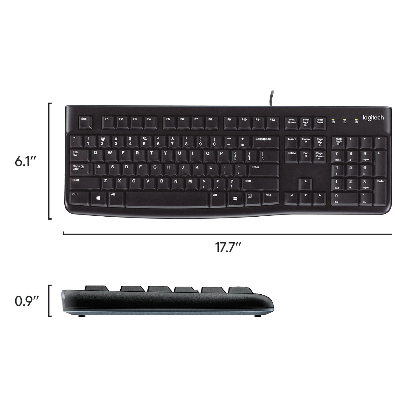 Tastierë me kabllo / Logitech K120 / Dutch layout / USB - 11