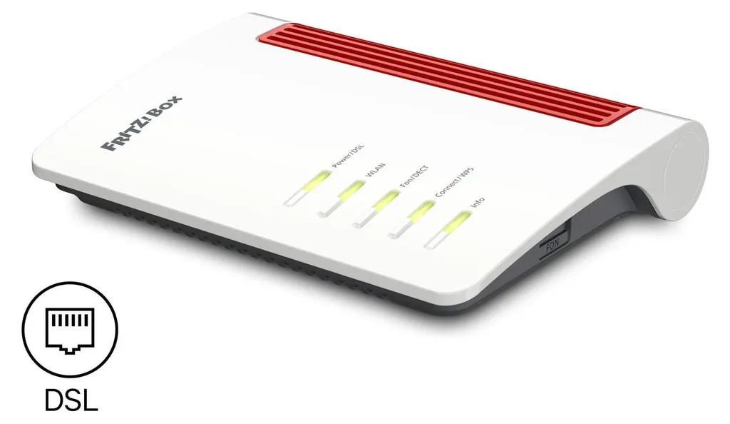 Ruter FRITZ!Box 7630, Wi-Fi 7, Dual-Band, 3568Mbps, 1× 2.5GbE WAN/LAN + 3× Gigabit LAN, USB 3.0 - Bardhë