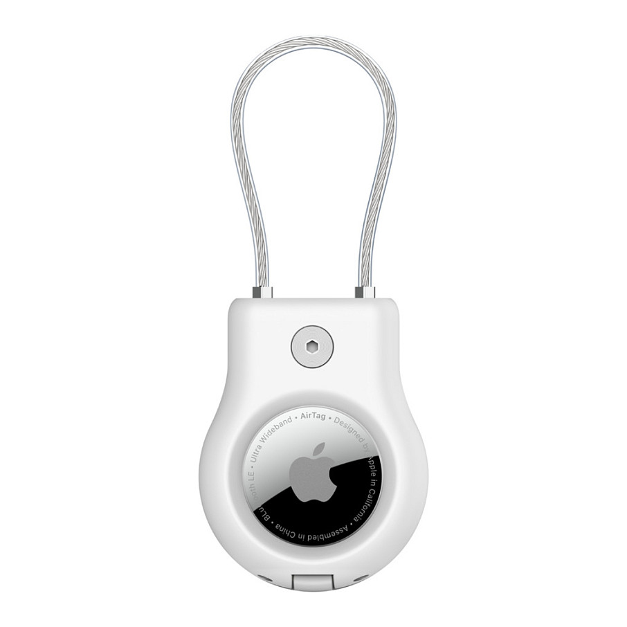 Mbajtës AirTag Belkin Secure Holder / Kabllo Metalike / MSC009btWH - Bardhë