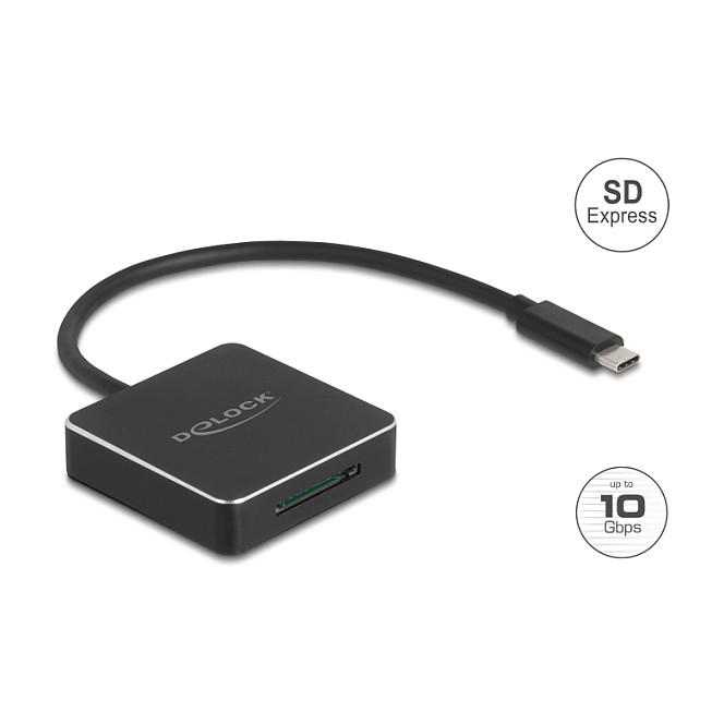 Lexues Kartelash DeLOCK 91019 / SD Express / SD / SDHC / SDXC / UHS-I / UHS-II / USB 3.2 Gen 2 / USB-C / 10 Gbit/s - Zezë