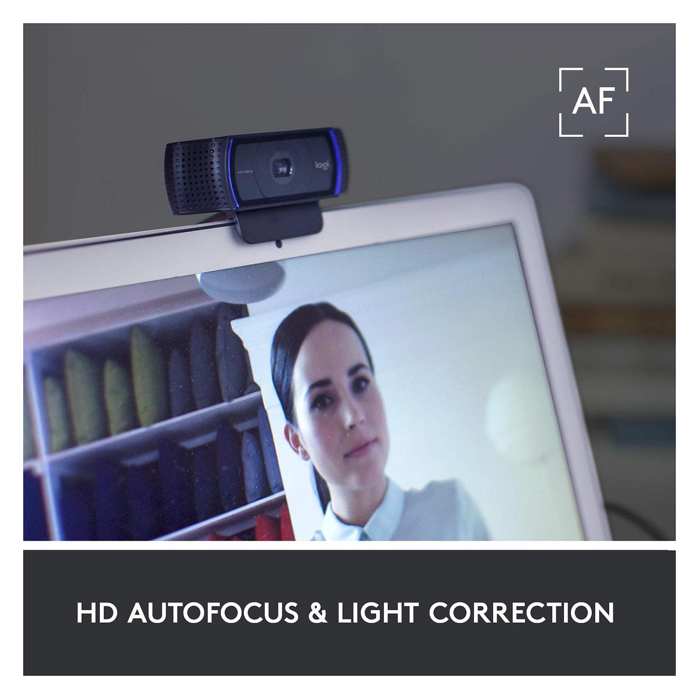 Webcam Logitech C920 HD Pro / Full HD 1080p / 78° / Autofokus / 2 Mikrofona / USB 2.0 - Zezë - 2