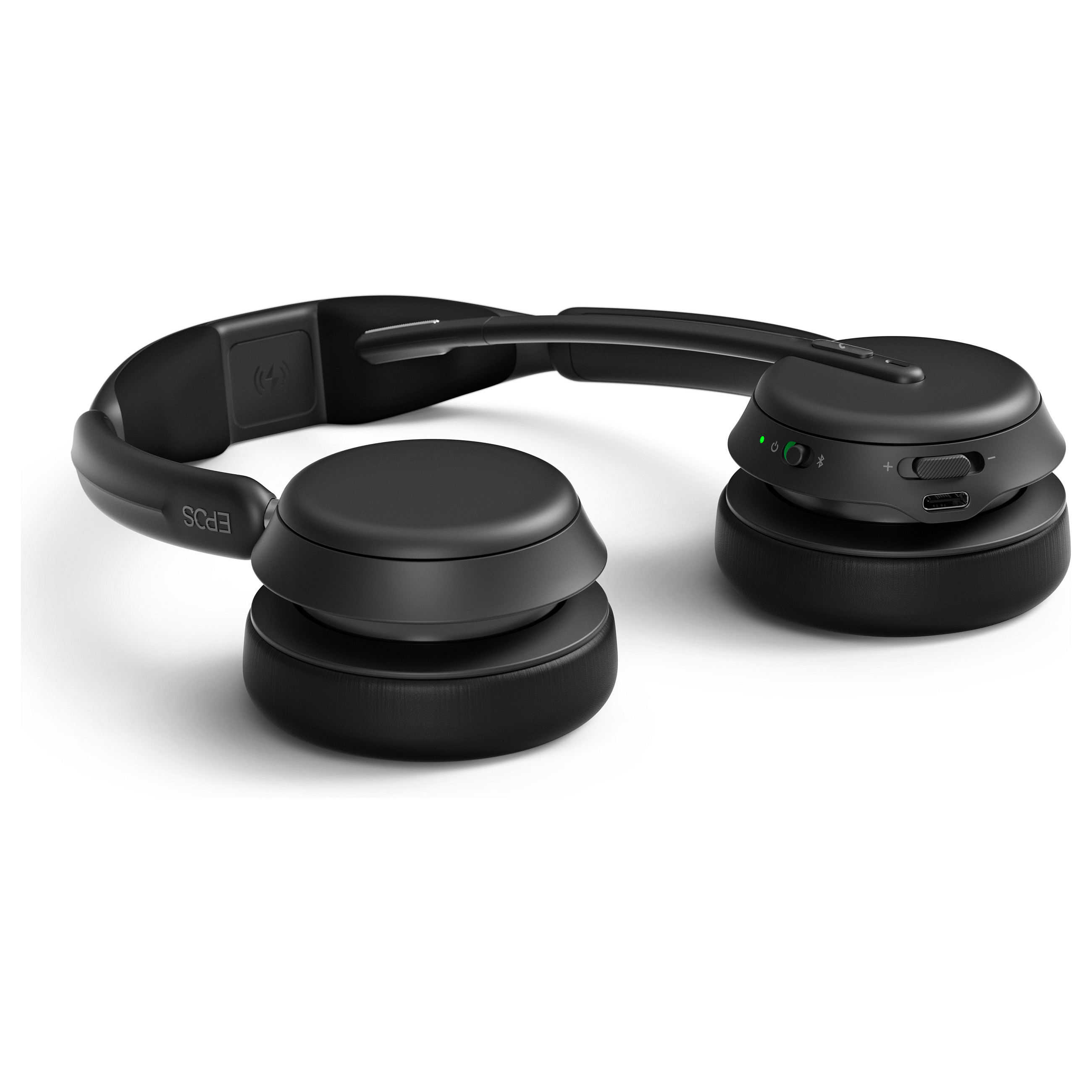 Kufje pa kabllo EPOS IMPACT 1061 / Bluetooth / USB-A / Business Headset / 3 Mikrofona / Me bazë karikimi – Zezë - 7