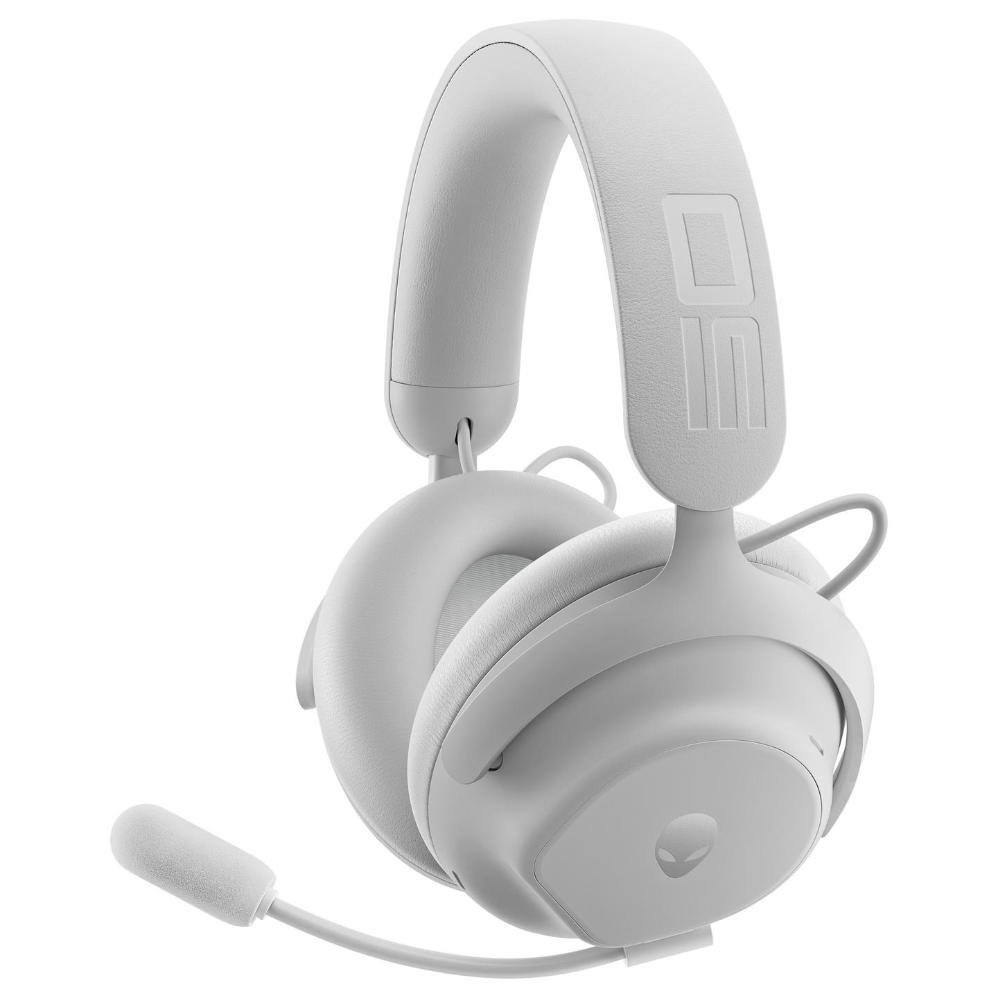 Kufje Gaming Dell Alienware Pro, Bluetooth 5.3, 2.4GHz, 50mm, ANC, Wired & Wireless – Bardhë