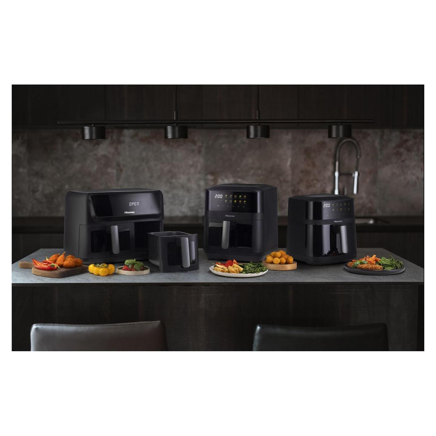 Fryer Hisense HAF2100DCD / 7.7L / 2100W / 10 Programe / 80–200°C / Double Heating / Touch Screen / Vivid Colour Display – Zezë - 8