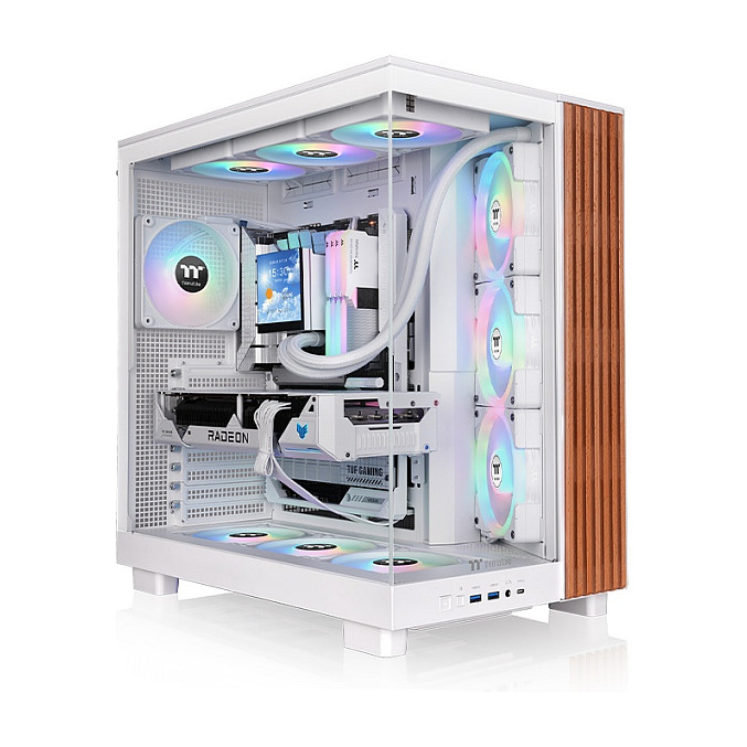 Kasë Thermaltake View 380 XL WS ARGB Mid Tower - Bardhë - 1