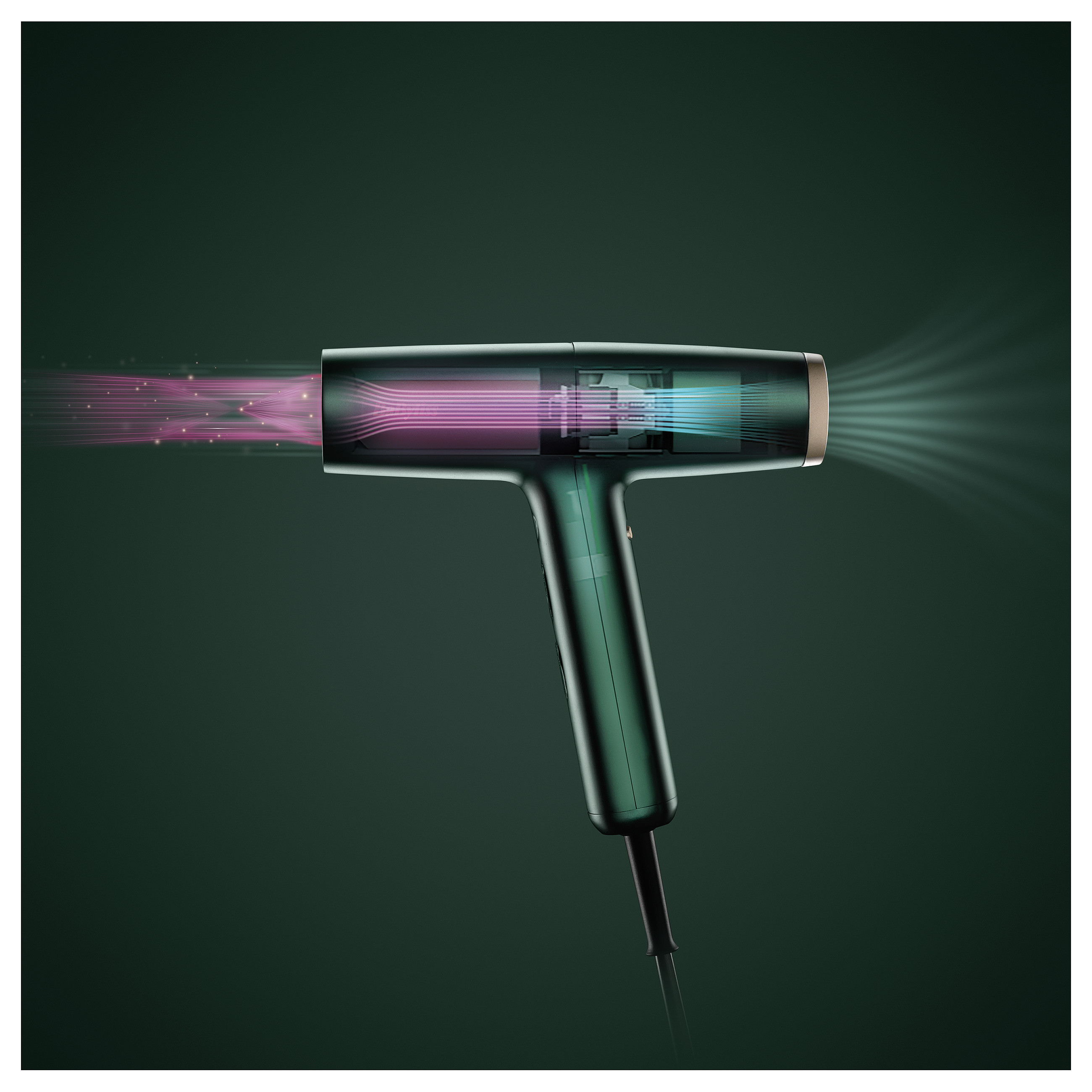 Tharëse për flokë BaByliss Air Power Pro / 200km/h / Ionic / Ceramic / Concentrator / Diffuser / 2.5m – Gjelbër - 23
