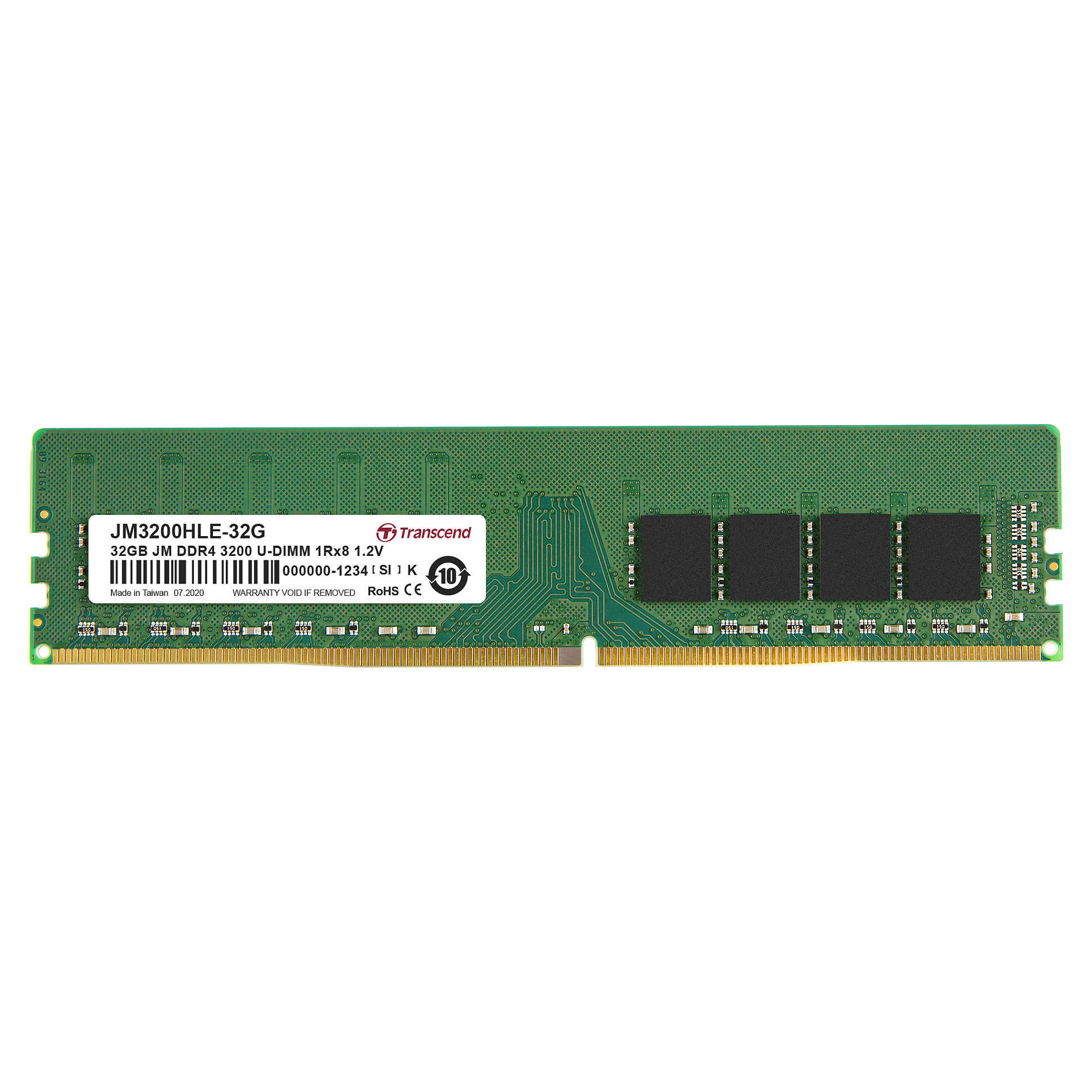 RAM Memorie DDR4 Transcend JetRAM 32GB /3200MHz CL22 UDIMM / JM3200HLE / 32G - 2