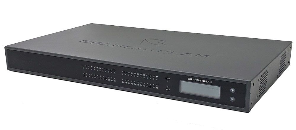 Grandstream GXW4248 V2 IP Analog VoIP Gateway – 48x FXS, 2x RJ21 Telco, 1x Gigabit Ethernet, SIP, T.38 Fax, HD Voice, Rack Mount, i zi
