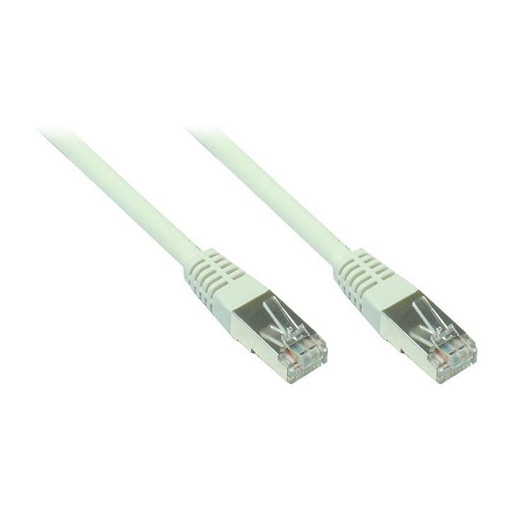 Kabllo për Rrjet Alcasa 8550-075 / RJ45 - RJ45 / Cat.5e / SF/UTP / AWG 26 / 100 MHz / 7.5 m - Gri - 1