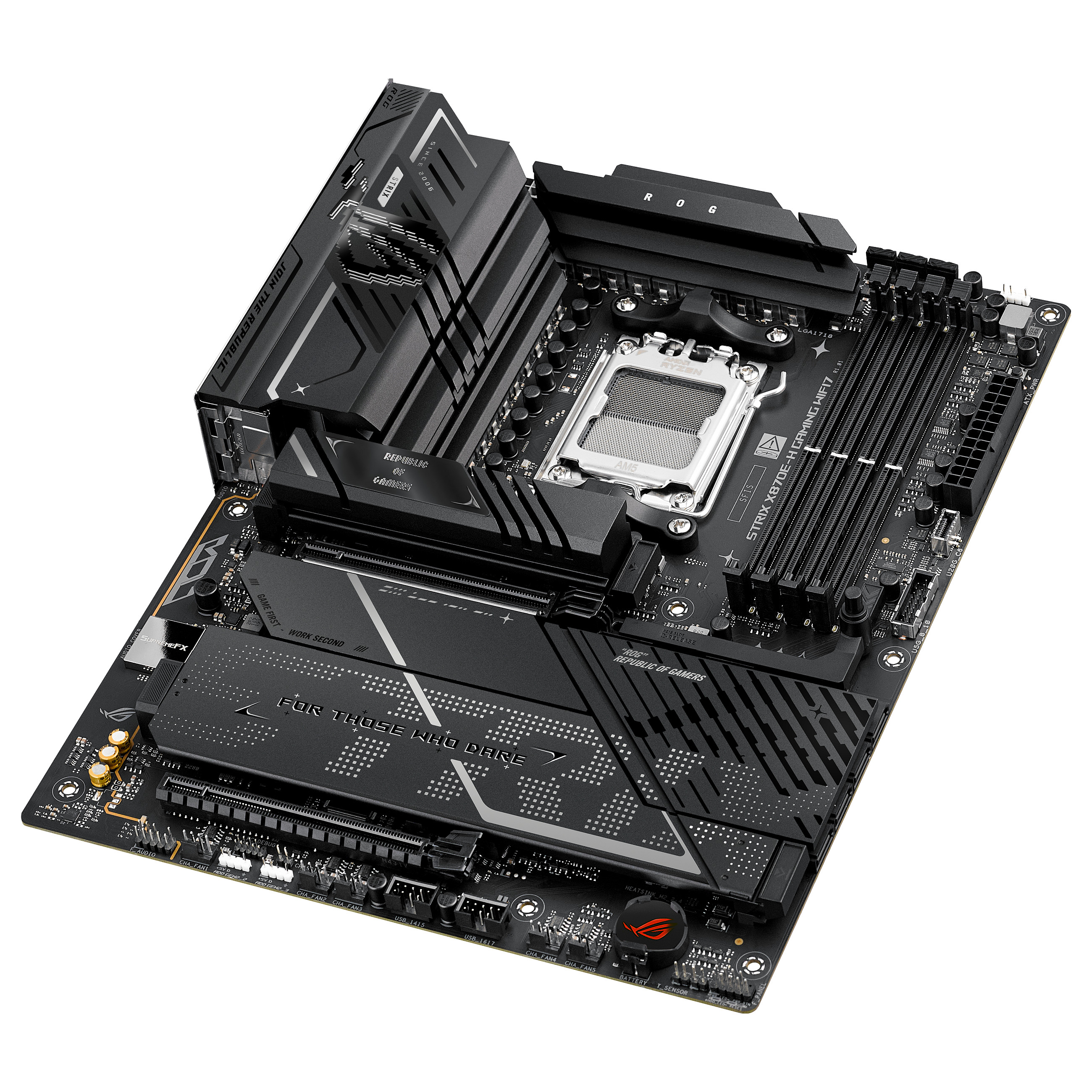 Pllakë Amë AMD AM5 ASUS ROG STRIX X870E-H Gaming WIFI7 / DDR5 / ATX / HDMI - 6