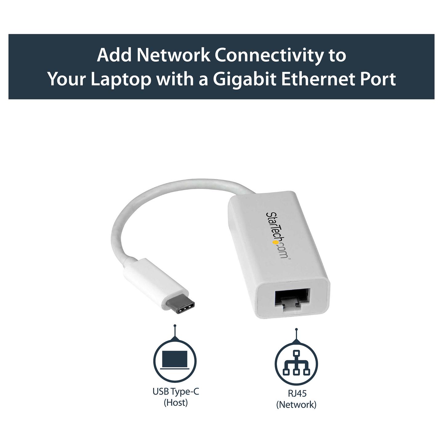Adapter Rrjeti USB StarTech.com US1GC30W, USB-C 3.2 Gen 1, 1x Gigabit LAN RJ45, 10/100/1000Mbps, Realtek RTL8153 - Bardhë - 4