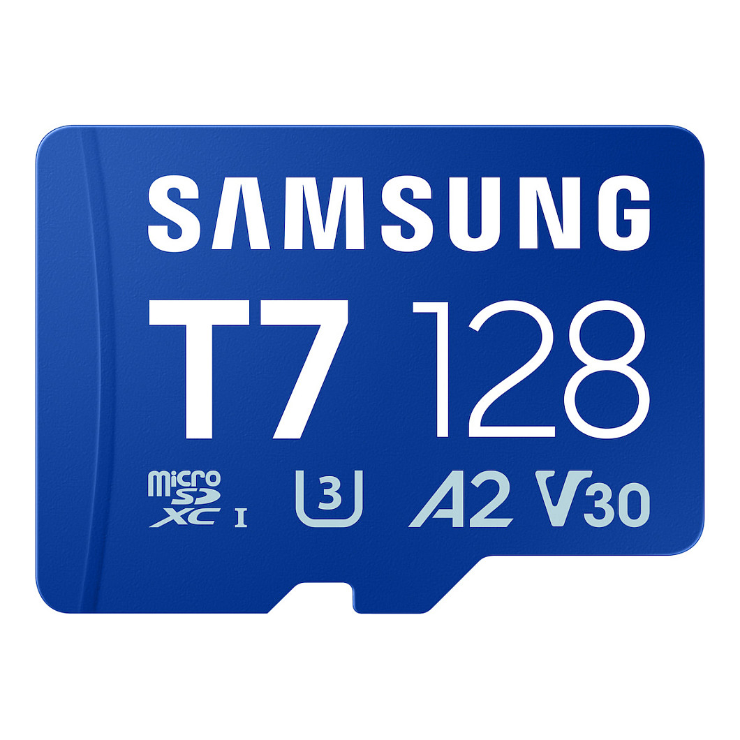Kartë Memorie Samsung T7 / 128GB / MicroSDXC / UHS-I / U3 / V30 / 170MB/s