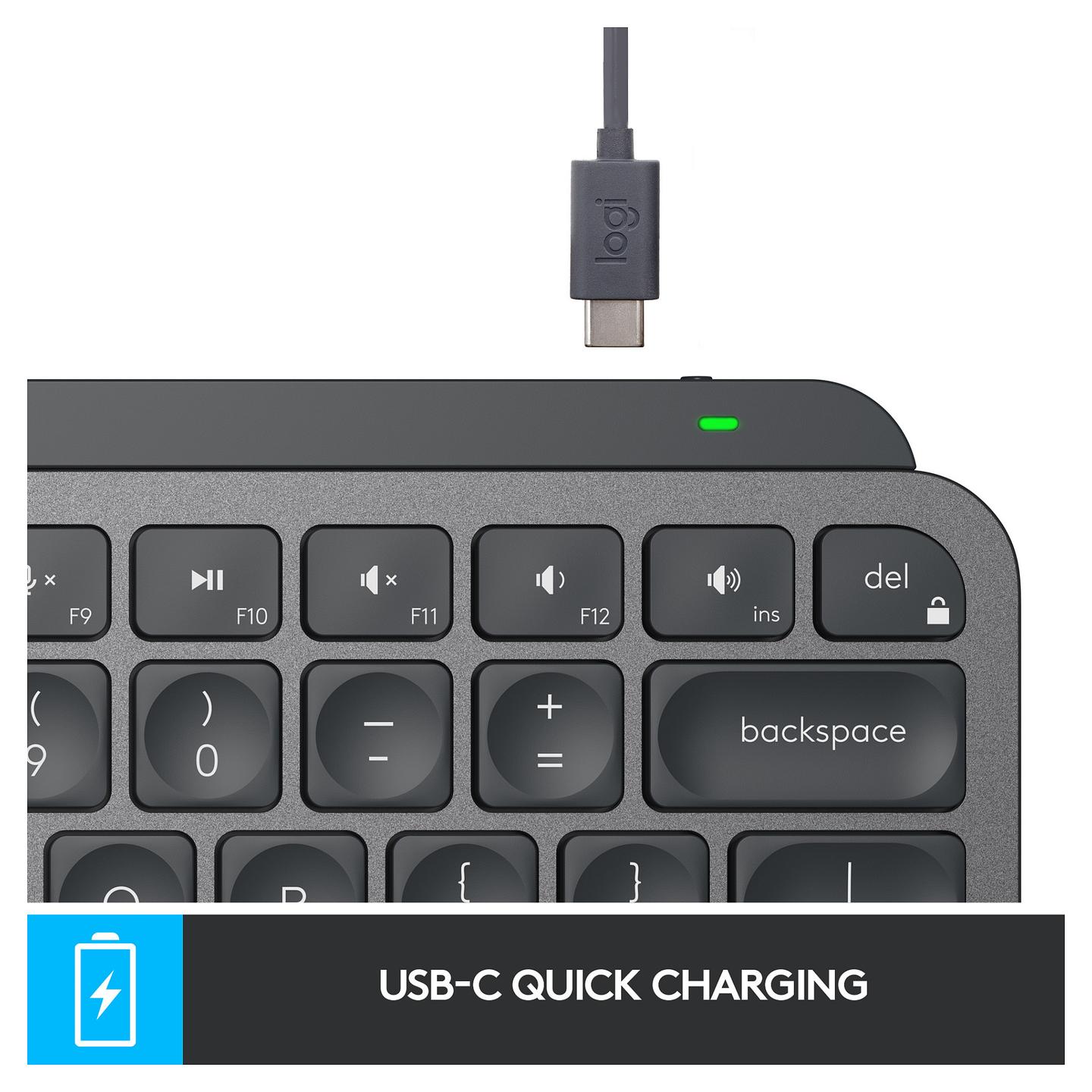 Tastierë pa kabllo Logitech MX Keys Mini / Bluetooth / QWERTZ DE / Backlit / Mini - Grafit - 14