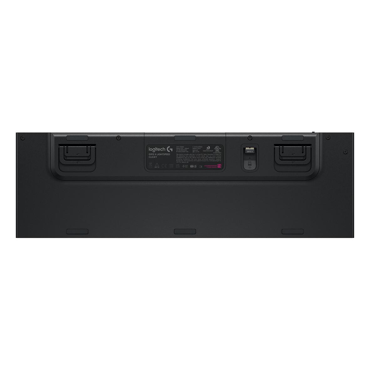 Tastierë Gaming Logitech G915 X LIGHTSPEED, Mekanike, Wireless 2.4 GHz, Bluetooth, USB, Full-Size, AZERTY French, RGB, GL Clicky – Zezë - 5