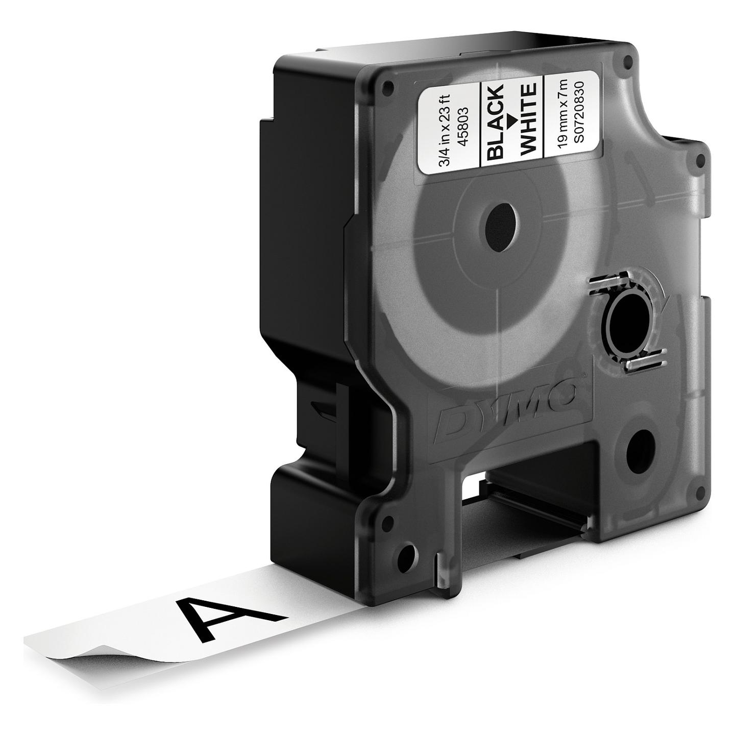 Shirit për Printer DYMO D1 / 19 mm × 7 m - Zezë mbi Bardhë - 15