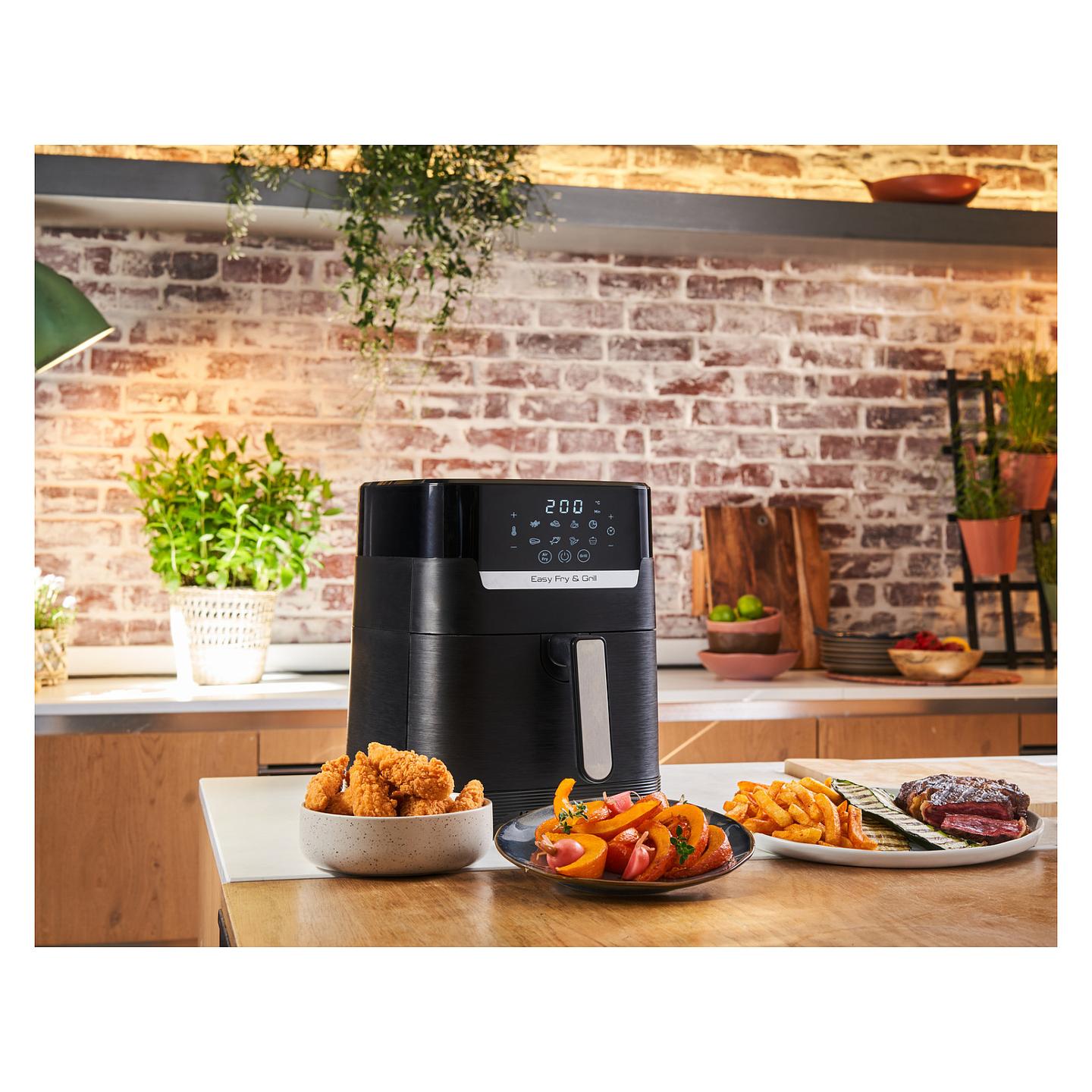 Fryer Tefal Easy Fry & Grill Precision / EY5058 / 4.2L / 1550W / 8 Programe / 80–200°C / Touch / Grill / Dehydrate – Zezë - 10