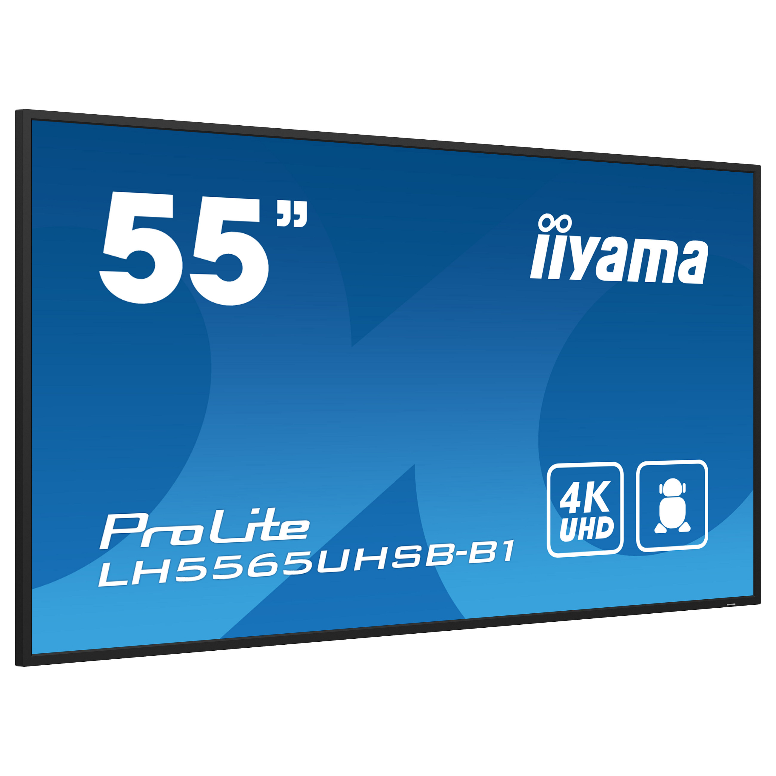 Ekran prezantues iiyama ProLite LH5565UHSB-B1 / 55" / 4K UHD IPS LED / 60 Hz / 8 ms / HDMI + DsiplayPort + USB - Zezë - 4