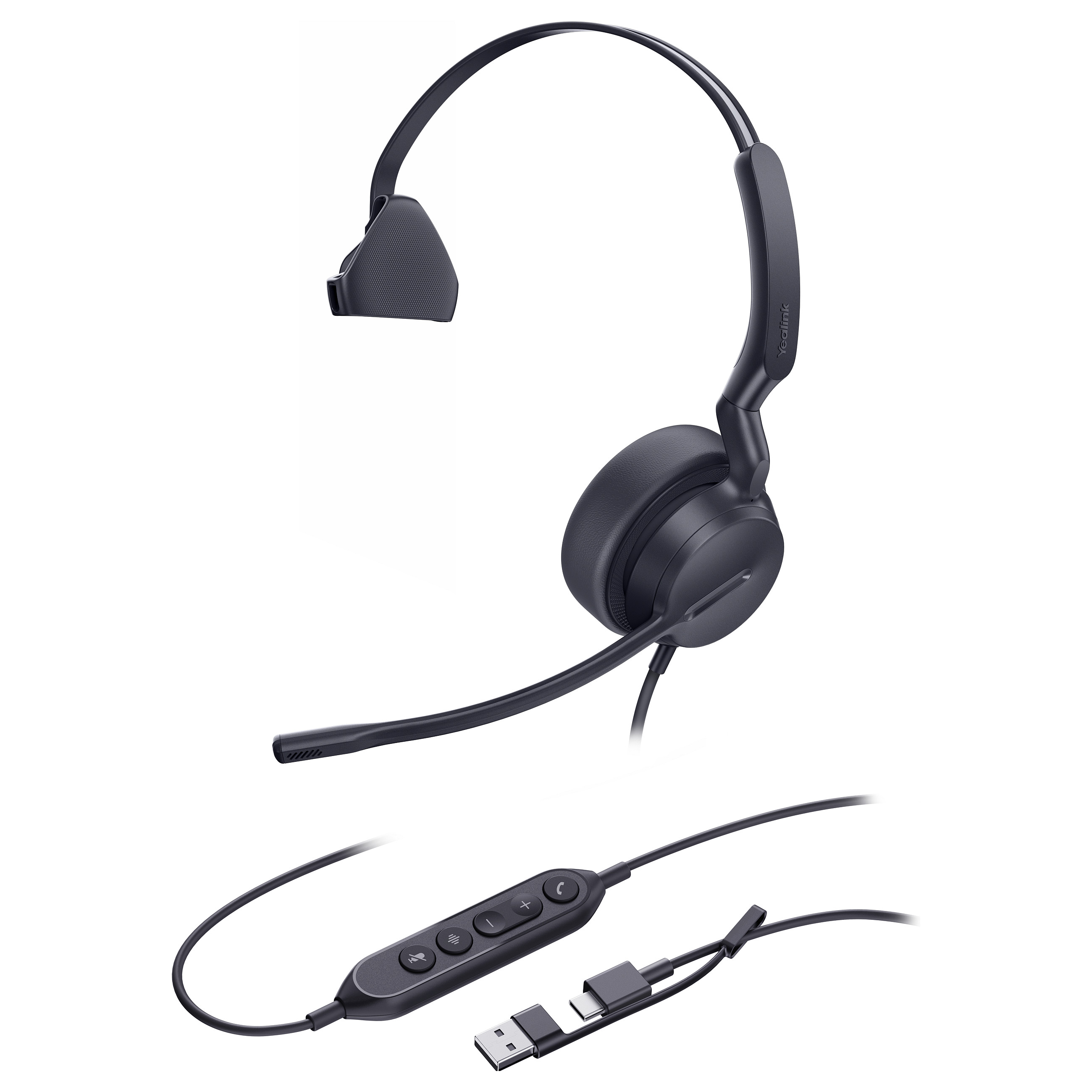 Kufje me Kabllo Yealink UH42 Mono / USB-C | A / On-Ear / Mikrofon – Zezë