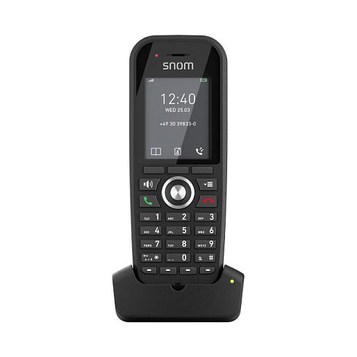 Telefon VoIP Snom M30 / 00004607 / IP DECT / Ekran TFT 2" / 28 Taste / 4 Taste të Programueshme / Hands-Free / 100 Kontakte / Deri 22 orë Bisedë – Zezë