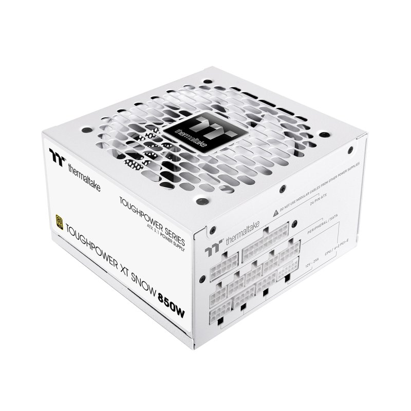 Furnizues Energjie Thermaltake Toughpower XT Snow / 850W / ATX 3.1 / 80 PLUS Gold / Fully Modular - Bardhë