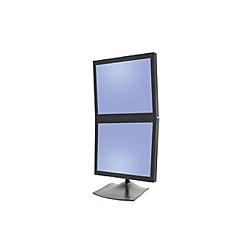 Mbajtëse për Monitor Ergotron DS100 33-091-200 / 2 Monitorë / deri 24" / 20.9kg / Freestanding / Tilt 180° / Pan 180° / Rotacion 360° - Zezë - 1