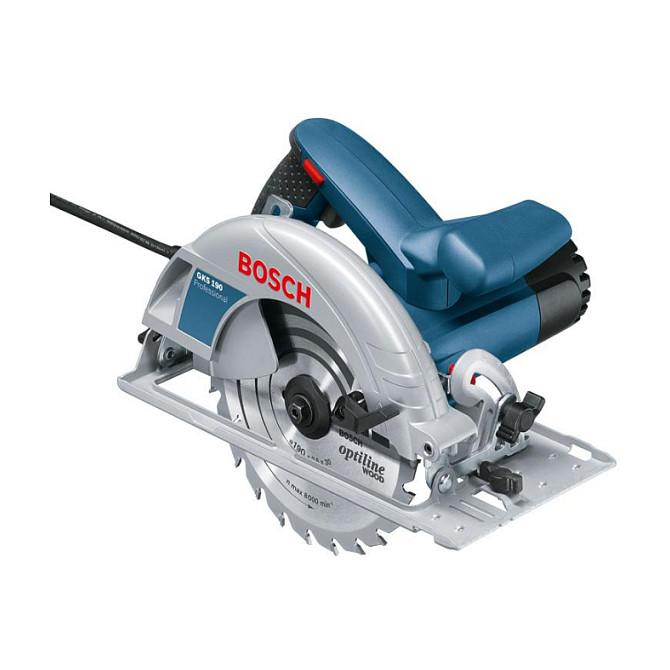 Sharrë Elektrike Bosch GKS 190, 1400W, 190mm, 5500rpm, 70mm - Blu
