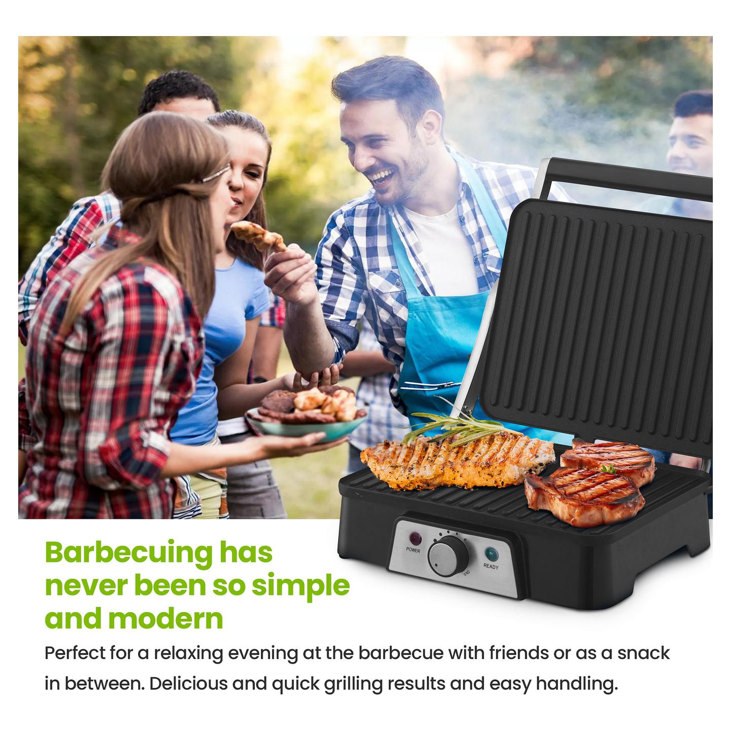 Grill Elektrik Extralink Smart Life SJ-36, 2000W, 1334cm², Kontakt, 180° - Zezë - 18