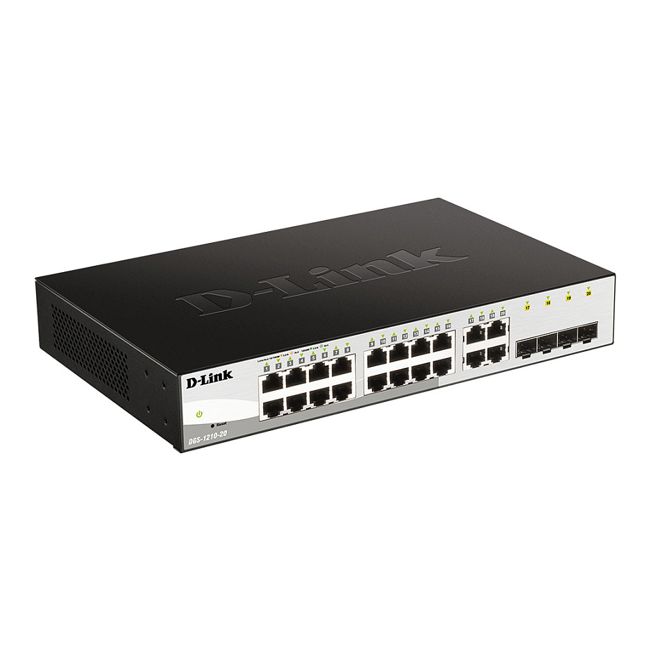 Switch D-Link DGS-1210-20/E M RM LWL MDI 1HE, 20 porte - 2