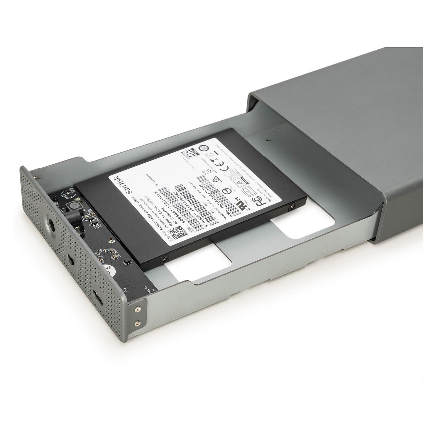 Këllëf për Disqe DIGITUS DA-71106-1, USB 3.0, SATA III, HDD/SSD 2,5" dhe 3,5", deri 16TB, Alumin - 8