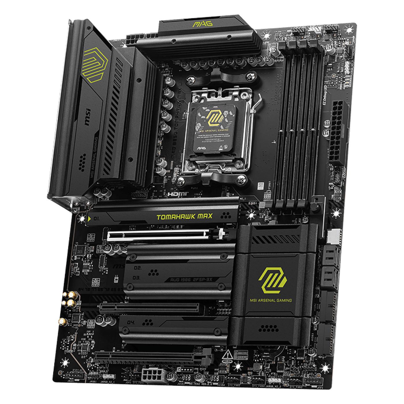Pllakë Amë MSI MAG B850 TOMAHAWK MAX WIFI / AMD AM5 / B850 / DDR5 / ATX / Wi-Fi 7 / 5GbE LAN - 3