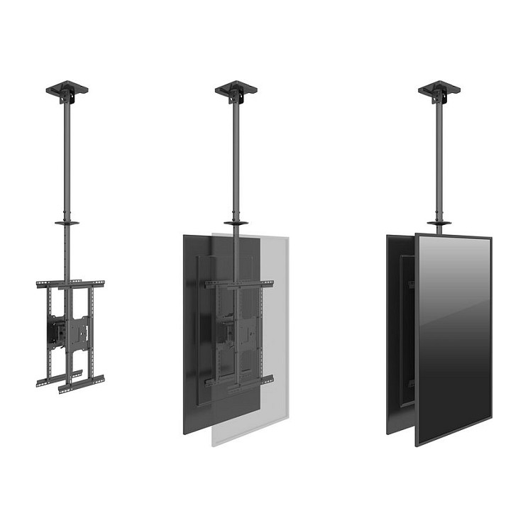 Mbajtëse për TV Equip Deckenhalterung / 39″–75″ / 2 TFT / 40 kg / 2 Gelenke - Zezë - 6