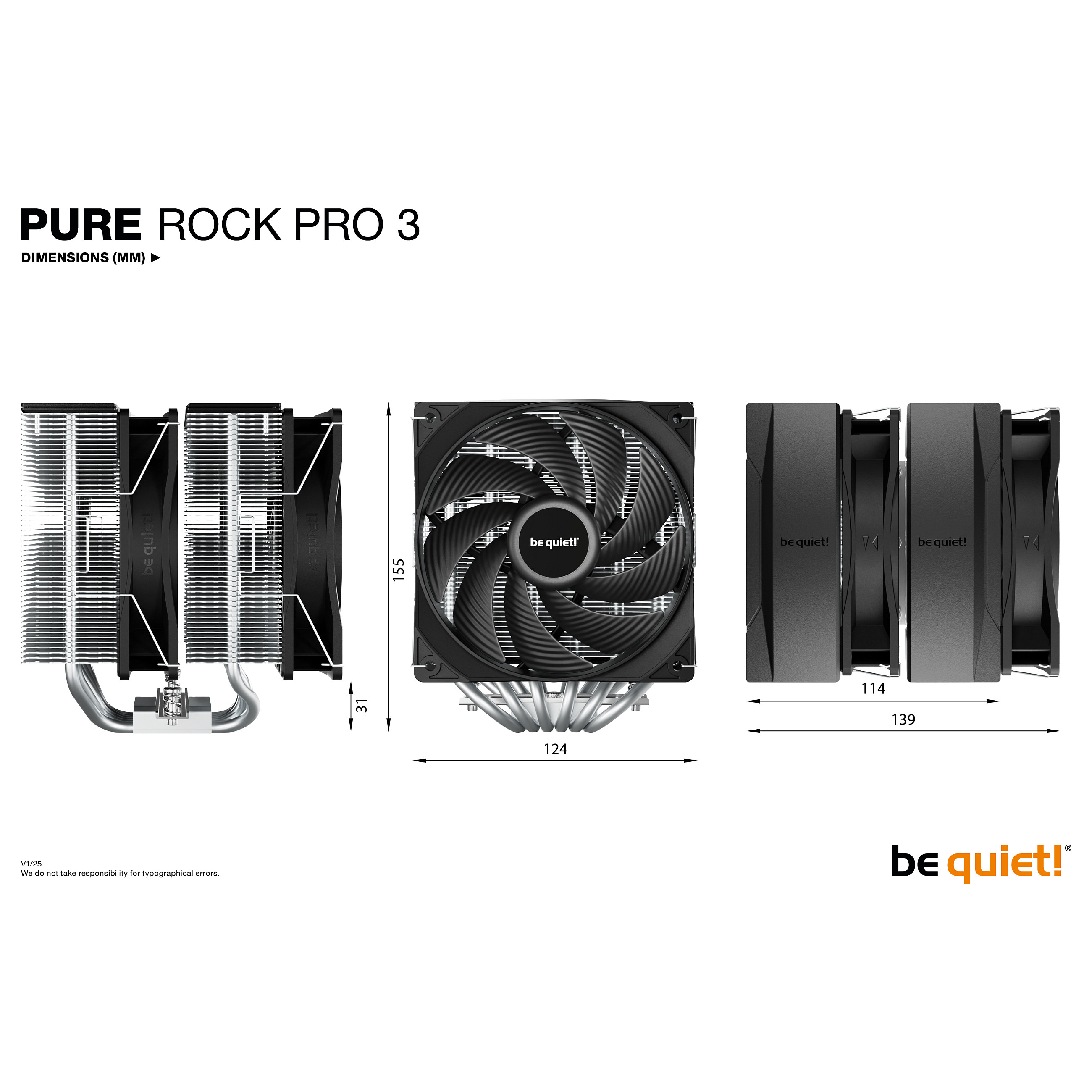 Ftohës për procesor: be quiet! Pure Rock Pro 3 - 7