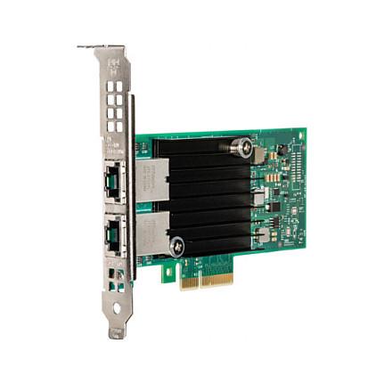 Kartë Zgjerimi Intel X550-T2, 2x RJ45, 10/5/2.5/1GbE, PCIe 3.0 x4 – Gjelbër/Argjend