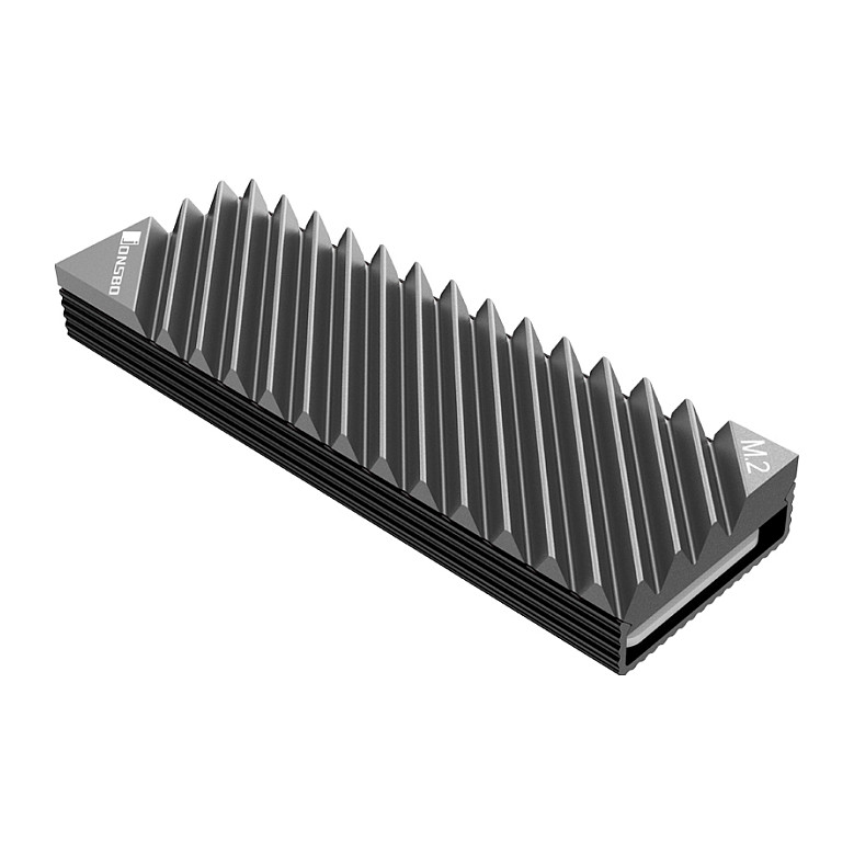 Ftohës Pasiv për M.2 SSD Jonsbo M.2-3 / M.2 2280 / Single-Sided / 2× Thermal Pad – Gri