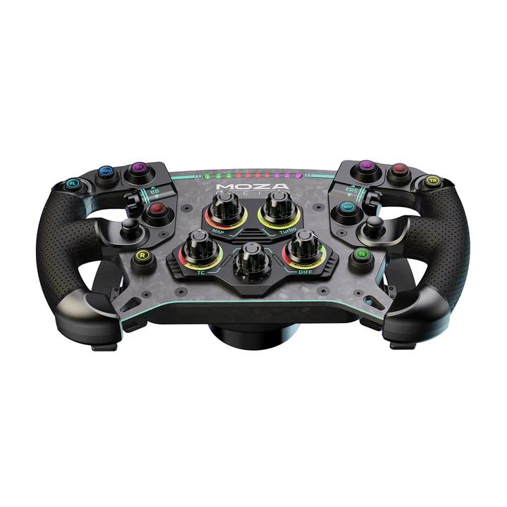 Timon për Sim Racing MOZA Racing GS V2P, RS056, 300 mm, 10 Butona, Paddle Magnetike, Quick Release - Zezë