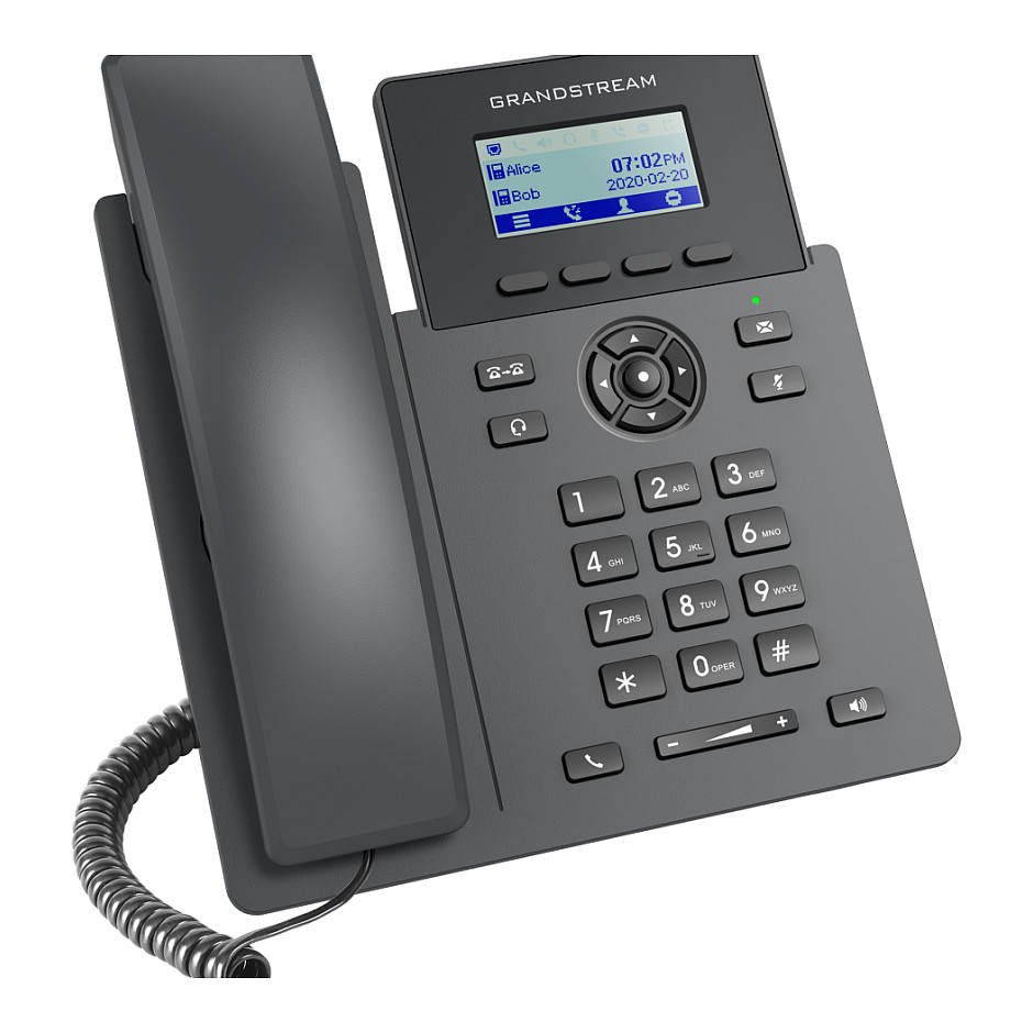 Grandstream GRP2601P IP Phone VoIP 2 SIP Accounts | PoE | 2-Line SIP Telefon | HD Audio | 10/100 Mbps Ethernet - 4