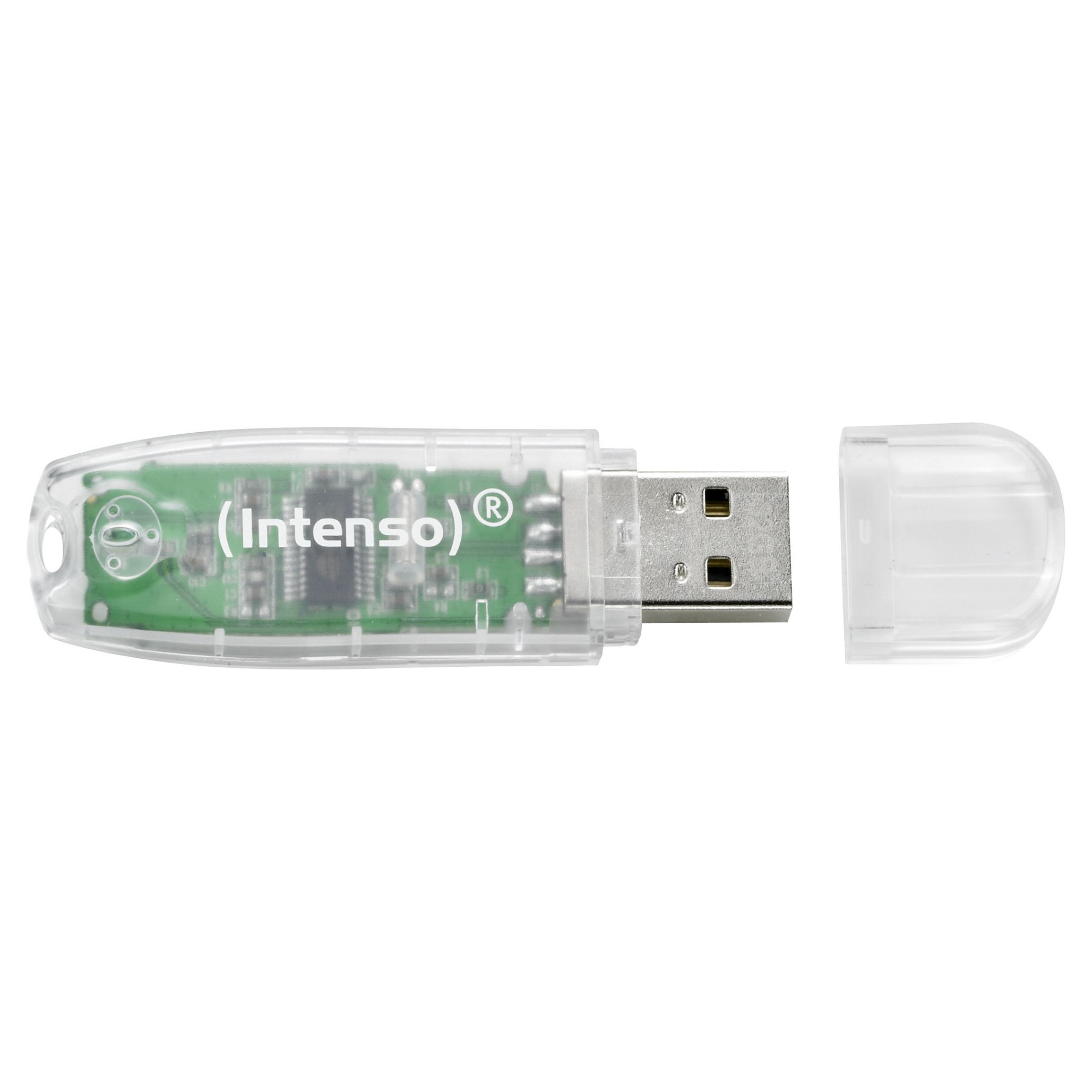 USB Flash Drive STICK 32GB USB 2.0 Intenso Rainbow Line Transparent - 2